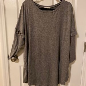 Loose fit grey tunic